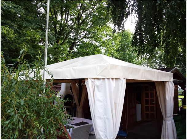 Pavillondach aus LKW Plane nach Maß