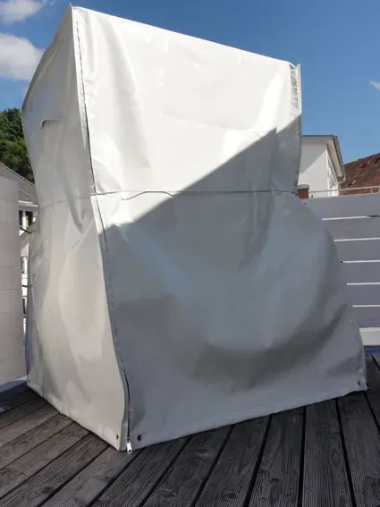 Strandkorbhaube aus LKW Plane
