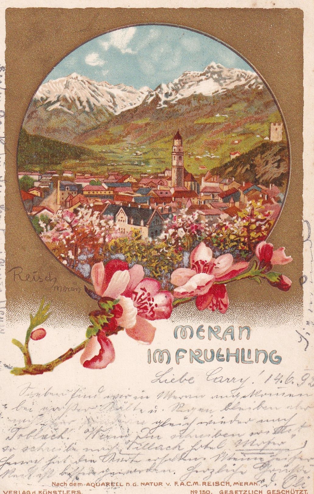 Künstlerkarte 1892