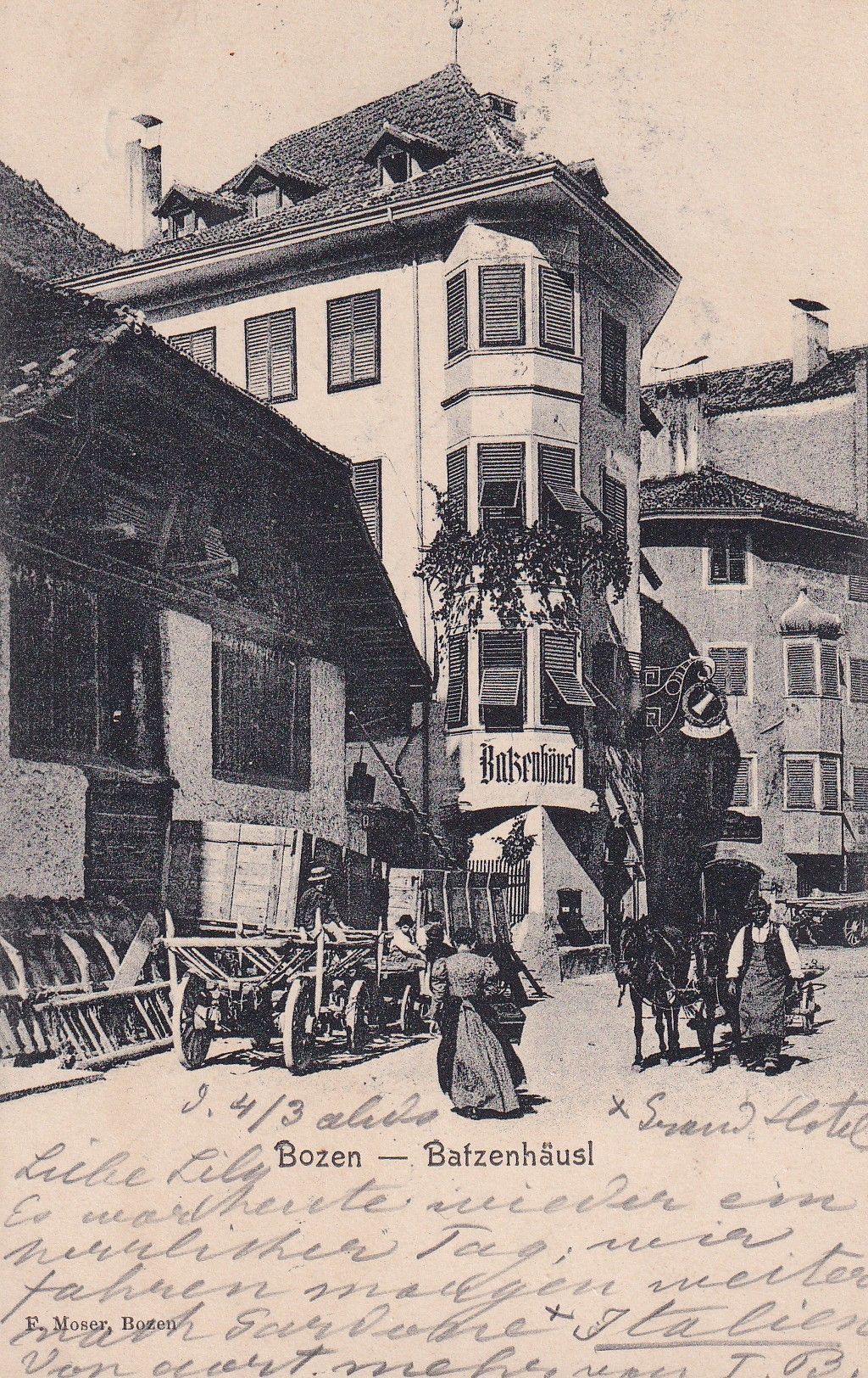 Bozen Batzenhäusel 1903