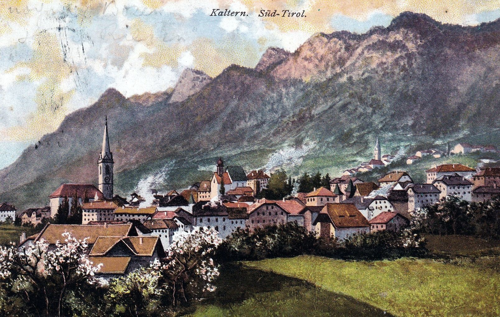 Kaltern im Jahre 1908
