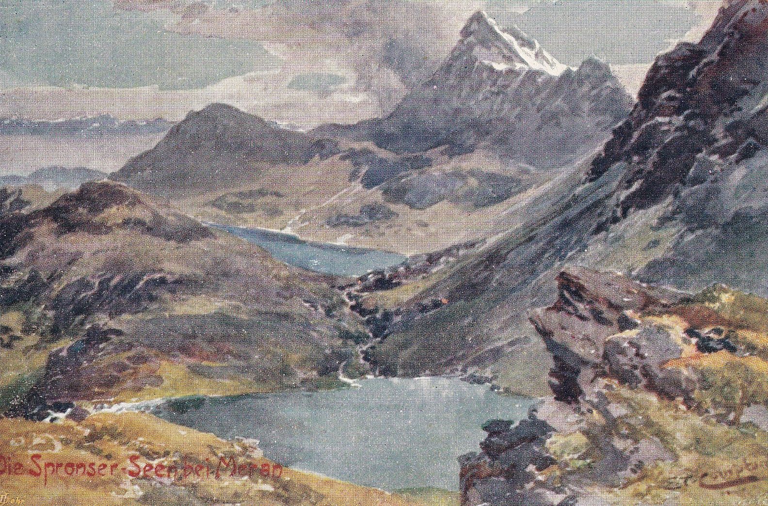 Die Spronser Seen oberhalb von Dorf Tirol...