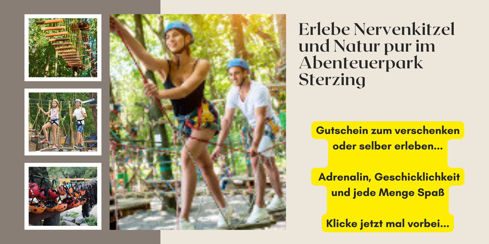 Nervenkitzel im Abenteuerpark Sterzing