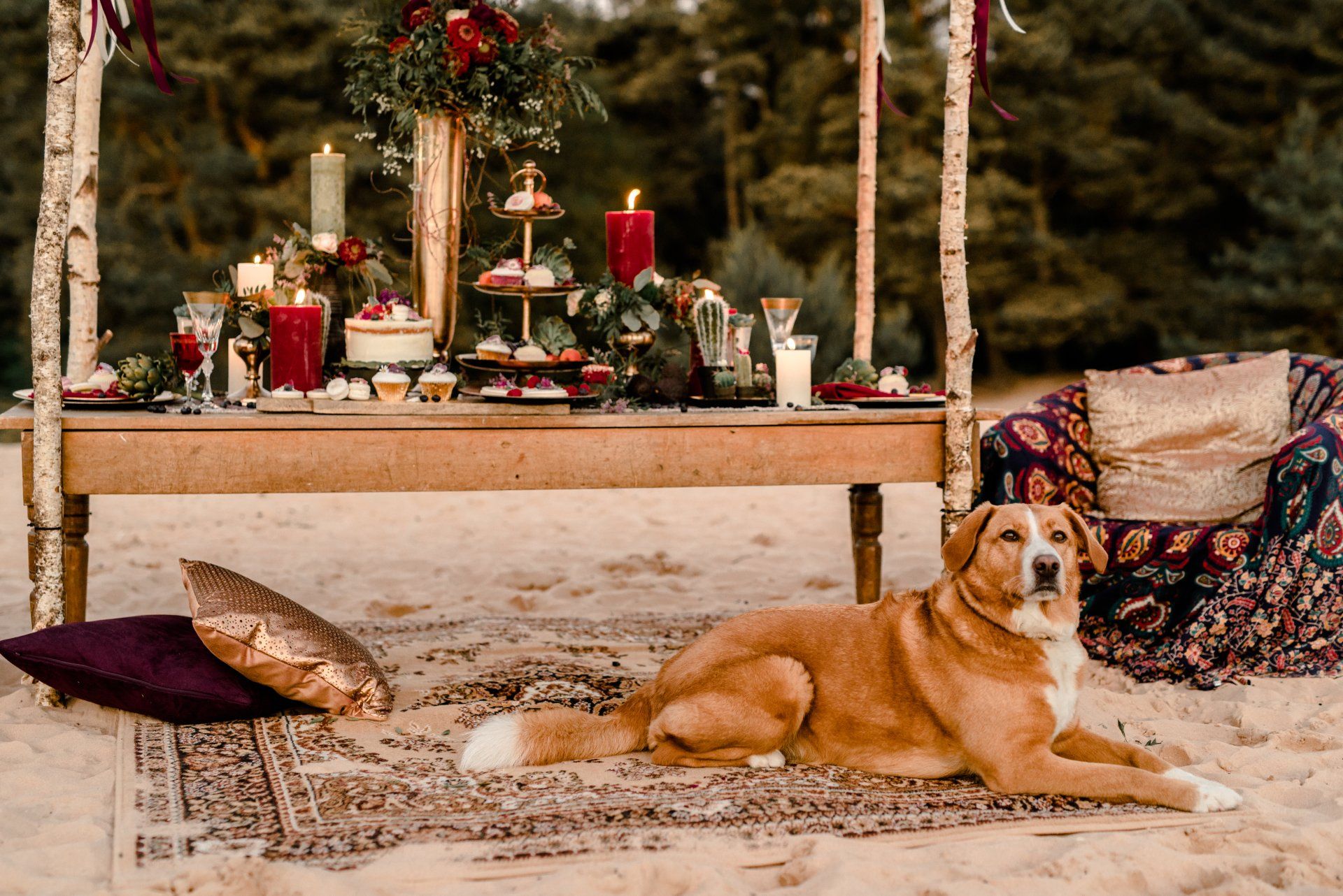 Boho Oriental Hochzeitsdekoration