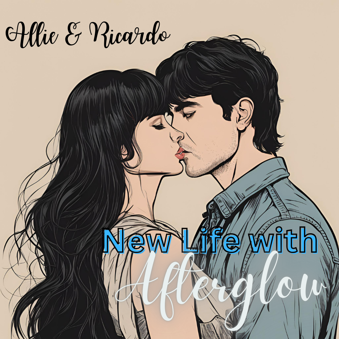 Illustration zum Buch: New Lift with Afterglow: Das Liebespaar Alex & Ricardo küssen sich