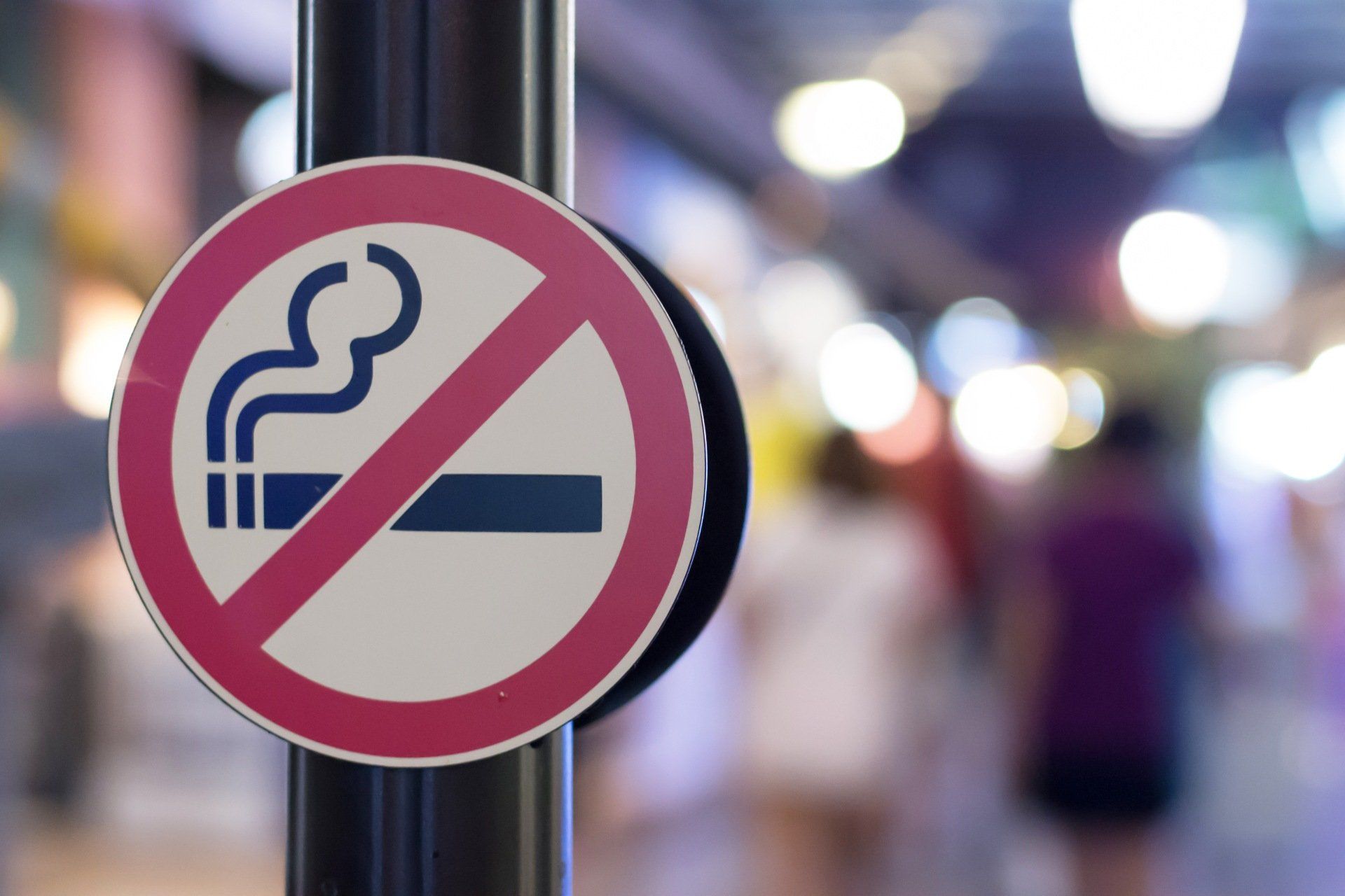 panneau interdiction de fumer