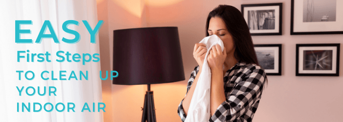 woman smelling toxic laundry fragrance