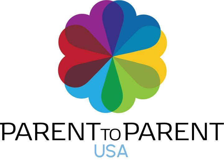 Colorful logo for Parent to Parent USA