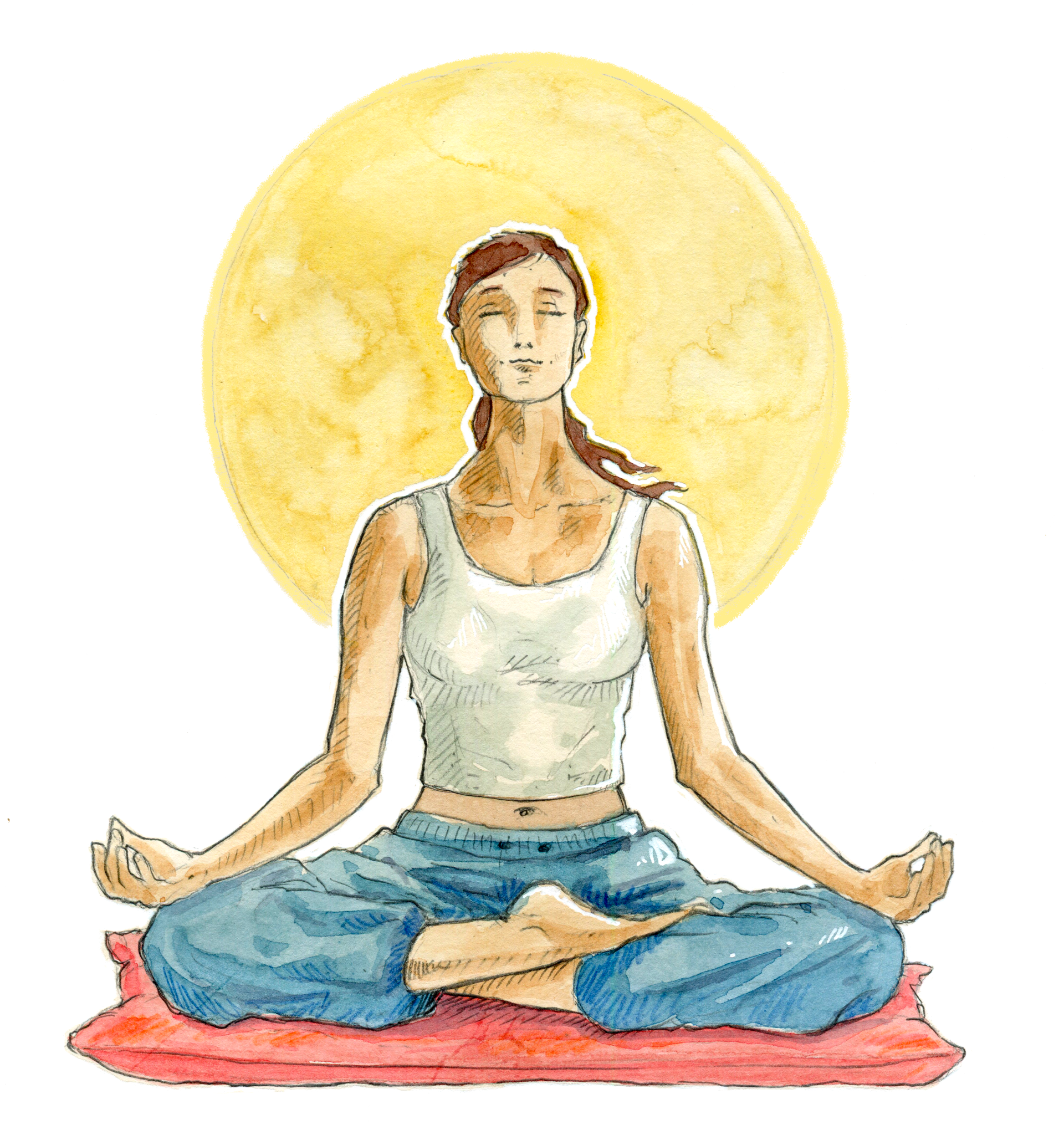 Méditation en Lotus sur un coussin de méditation ZAFU Méditation en Lotus sur un coussin de méditation ZAFU