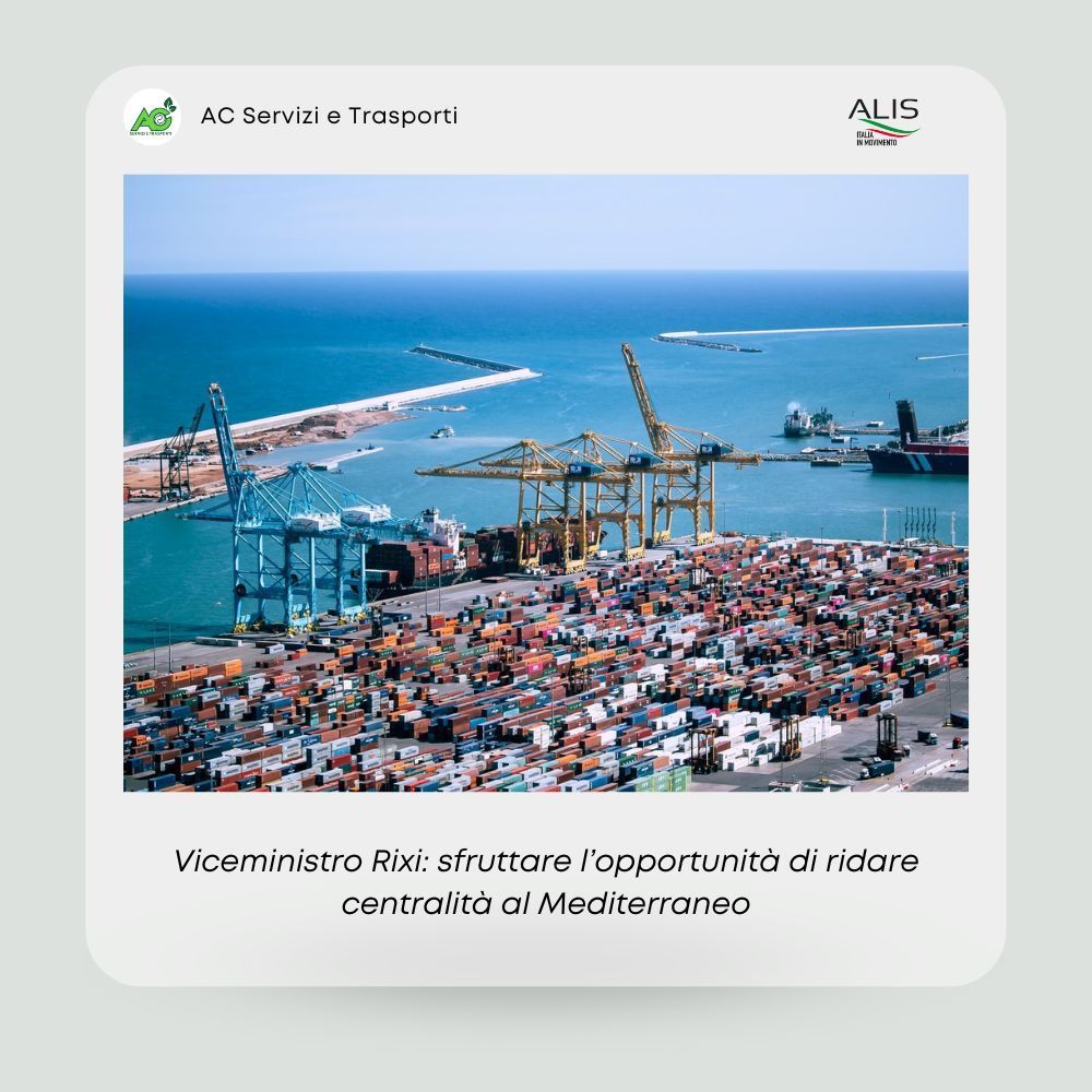 Viceministro Rixi: sfruttare l’opportunità di ridare centralità al Mediterraneo Viceministro Rixi: sfruttare l’opportunità di ridare centralità al Mediterraneo