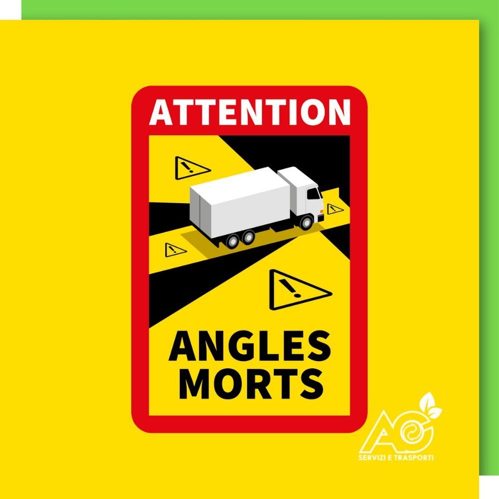 L'angolo morto è la zona inaccessibile (nascosta) al campo visivo del conducente di un veicolo. Si tratta di una zona che non è coperta né dal campo dei retrovisori, né dalla vista del conducente, a meno che non si giri la testa o non si muova la parte superiore del corpo. Angoli Morti Trasporto Camion