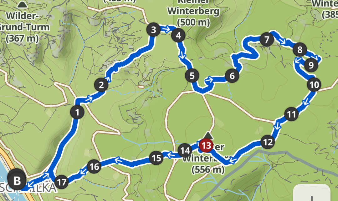 Sandsteintour sächsische Schweiz großer Winterberg Lehnsteig