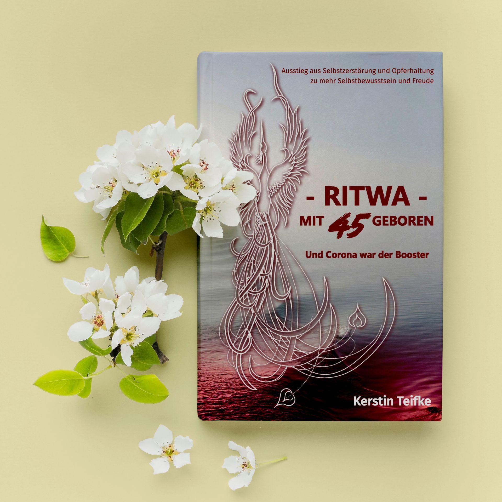 Buch Buch Cover Muckup Ritwa - Mit 45 geboren und Corona war der Booster