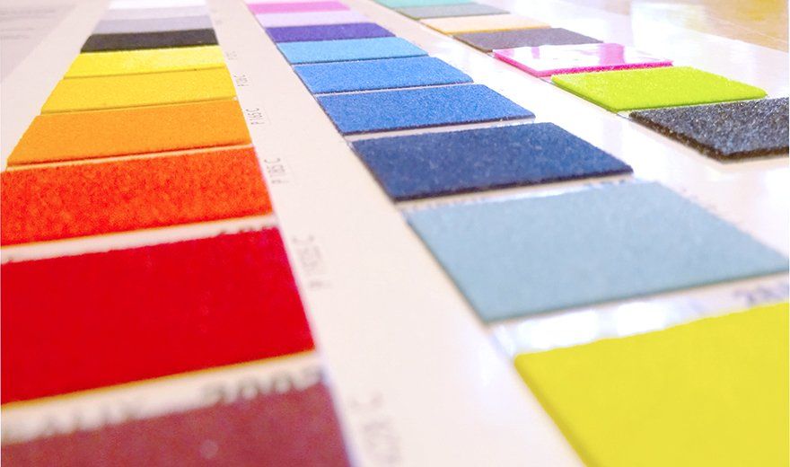 Eine große Auswahl an Flockfolien