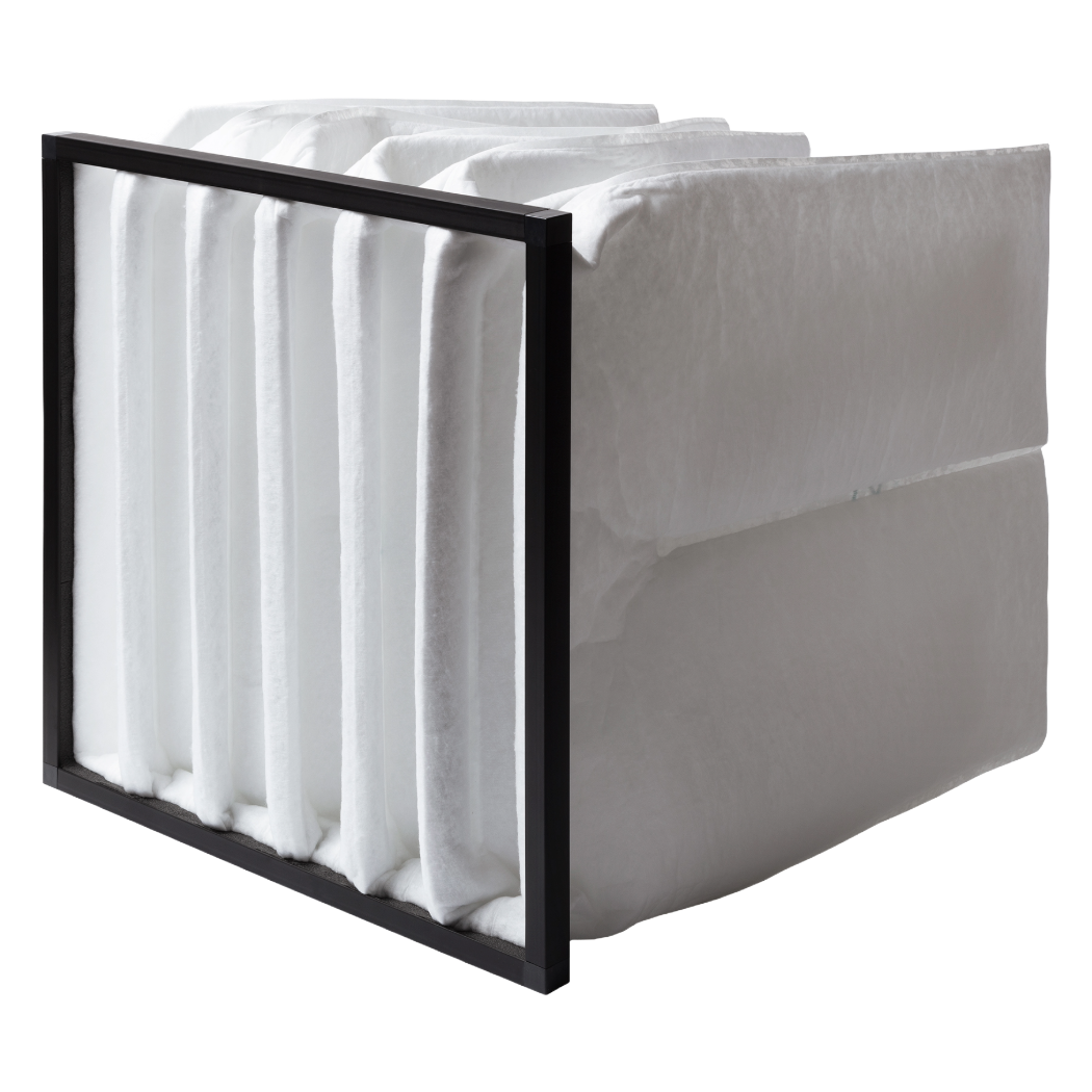 Taschenfilter, weiß, Kunststoffrahmen, 592x592x600mm, 6 Taschen, Filterklasse ePM10 50%