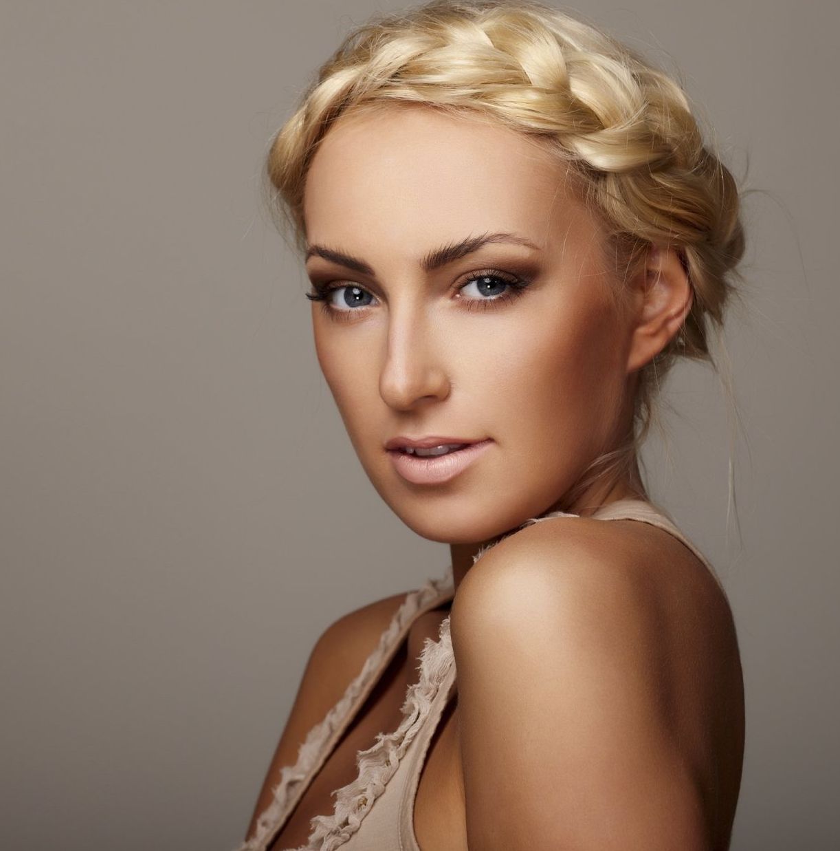 Women with short blond hair