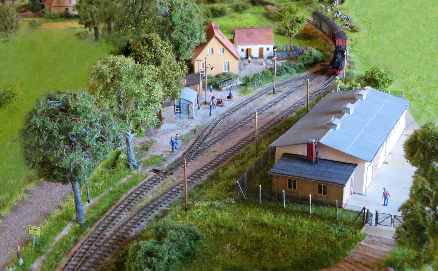 Alter Bahnhof Trent zur Zeit der Schmalspurbahn Alter Bahnhof Trent zur Zeit der Schmalspurbahn