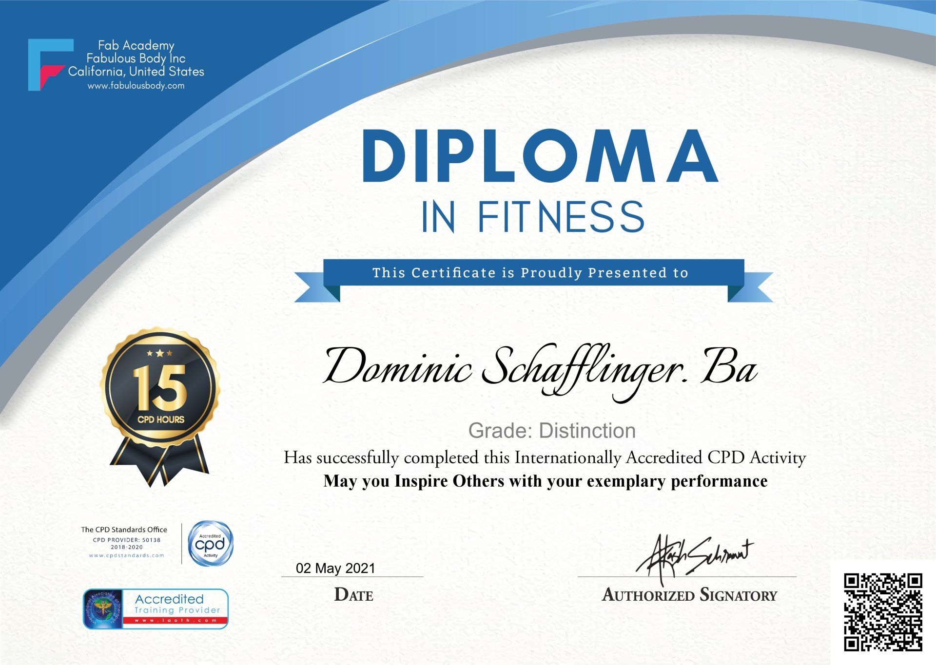 Dominic Schafflinger Dimplom