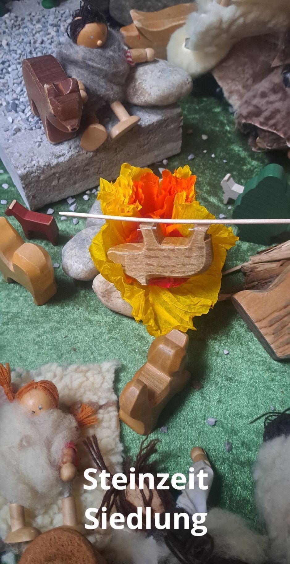 Steinzeit im Kindergarten