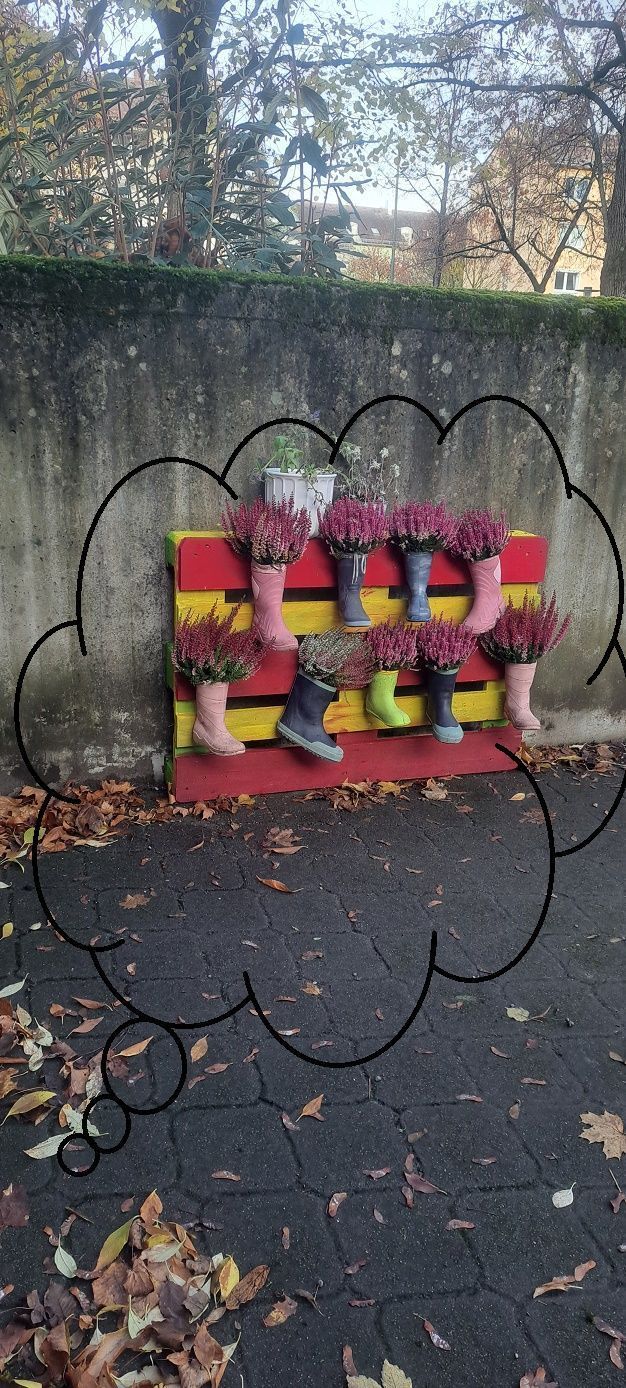 Bei uns bekommen die Gummistiefel eine zweite Chance :-)