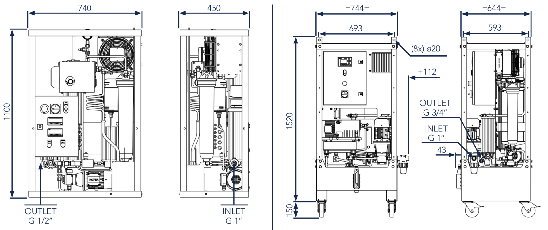 SOL-i Nebenstromölfilter Wasserabscheider Vakuumtrockner Öltrockner RMF Systems