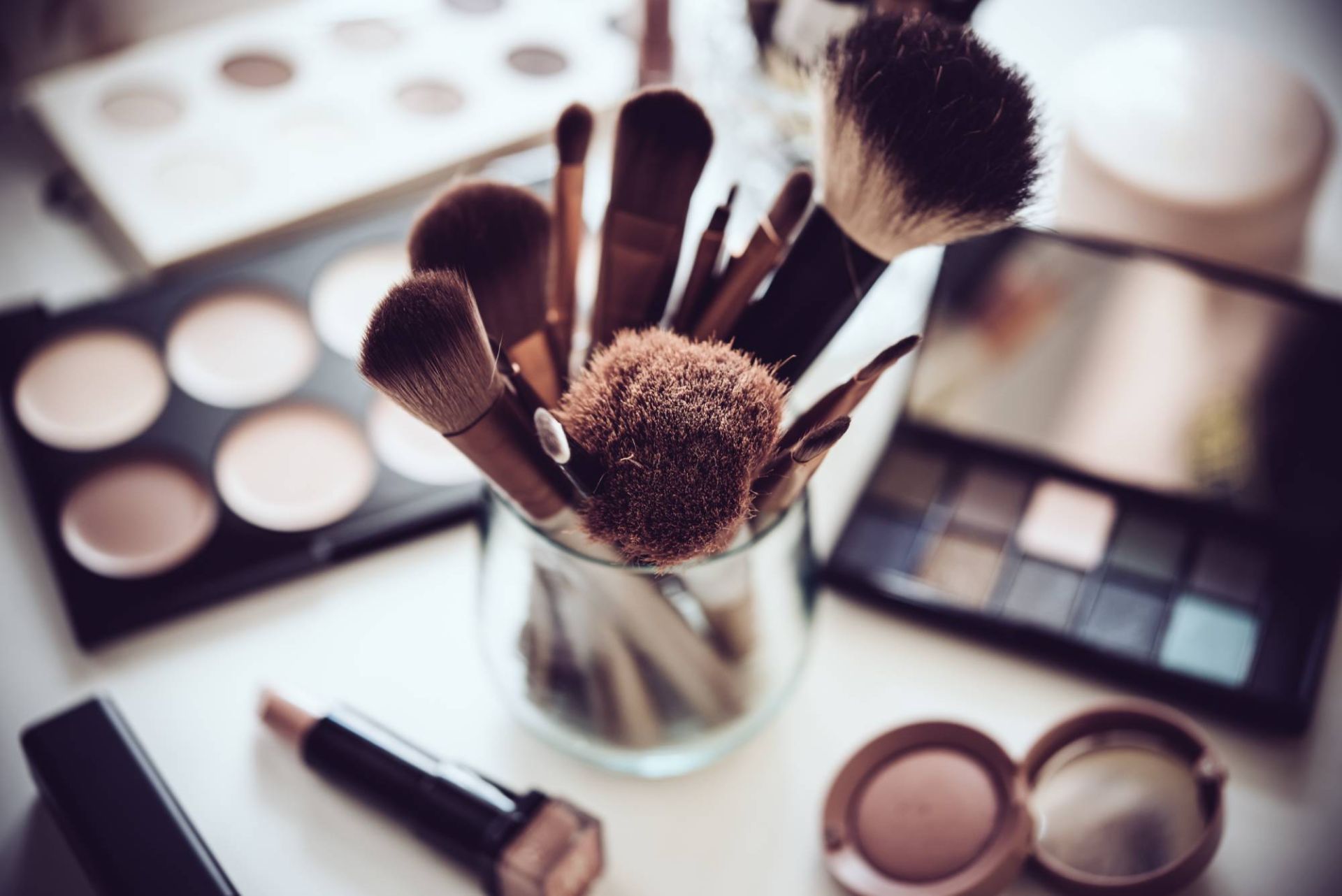 Pennelli e palette per il trucco