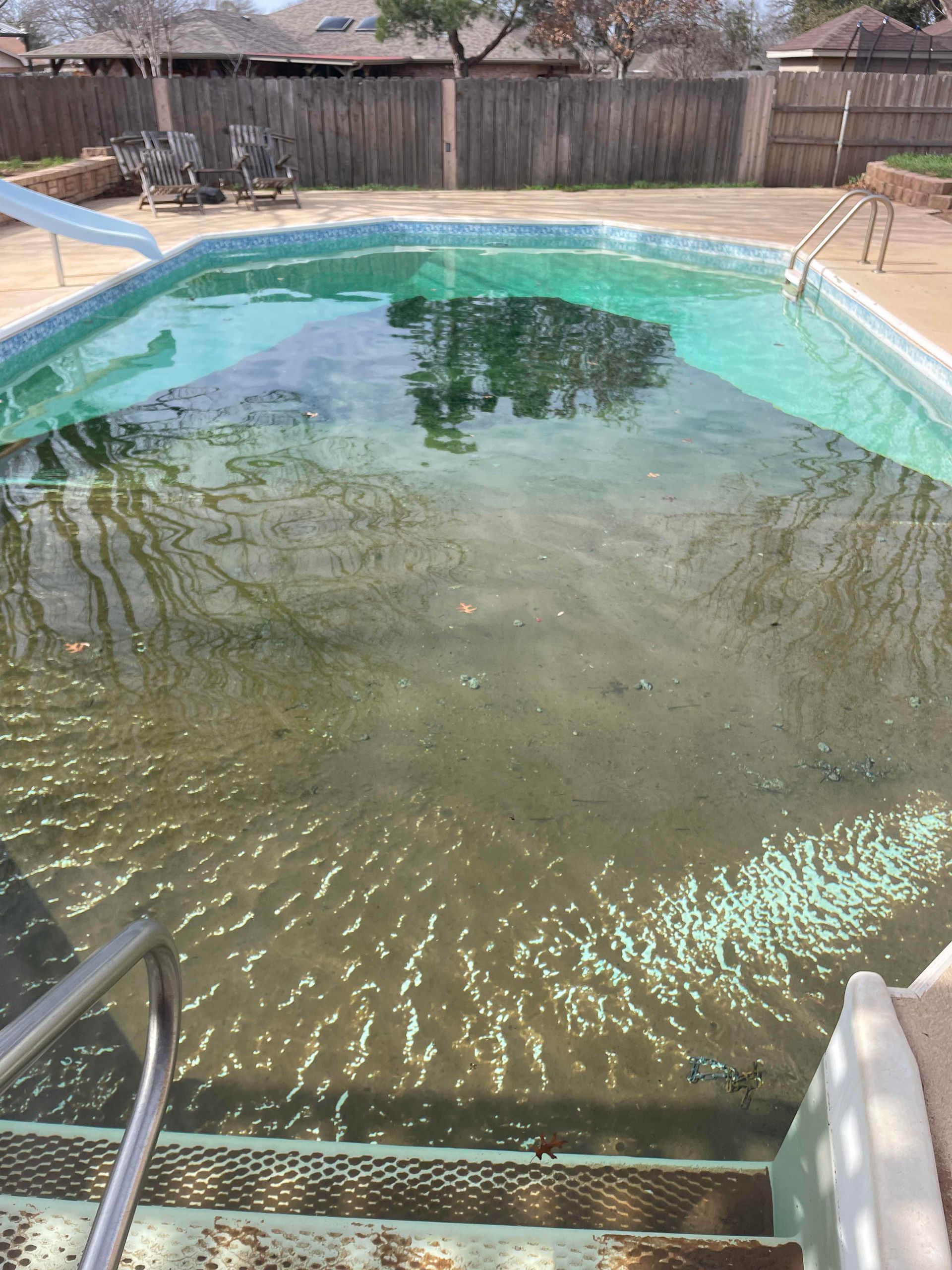 Vinyl liner before