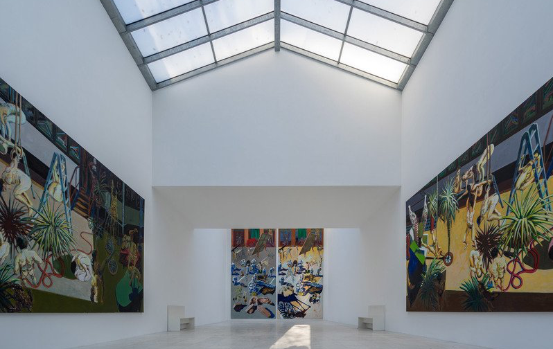 Neuss, Holzheim, Museumsinsel Hombroich, Langen Fundation, Raketenstation Hombroich Blick in die Ausstellung der Museumsinsel Hombroich, Raketenstation Hombroich