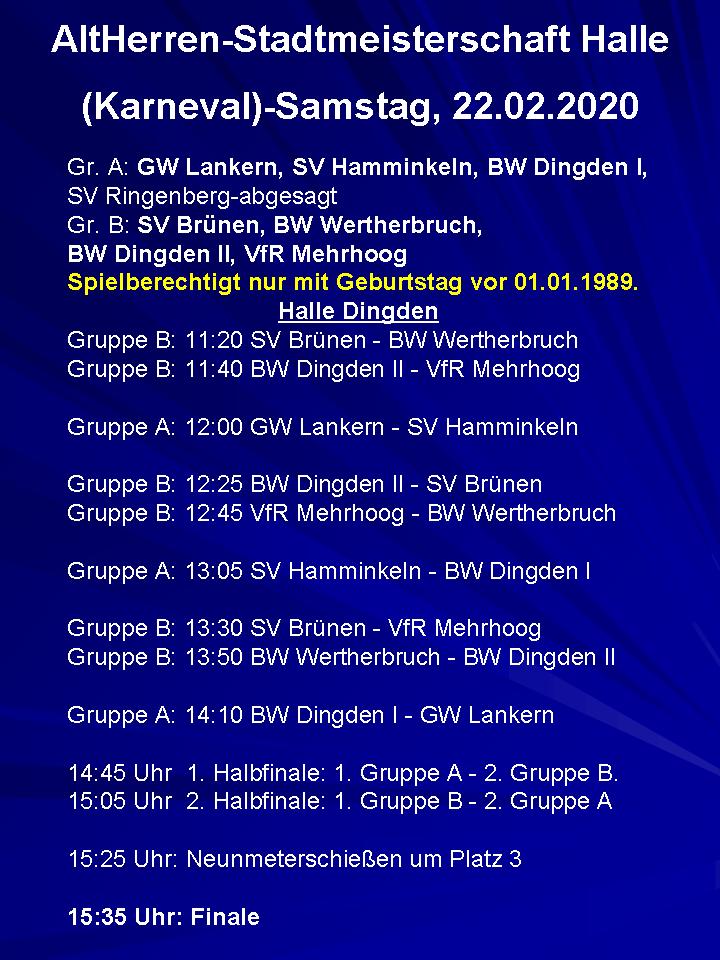 Turnierordnung: Bitte klicken!
