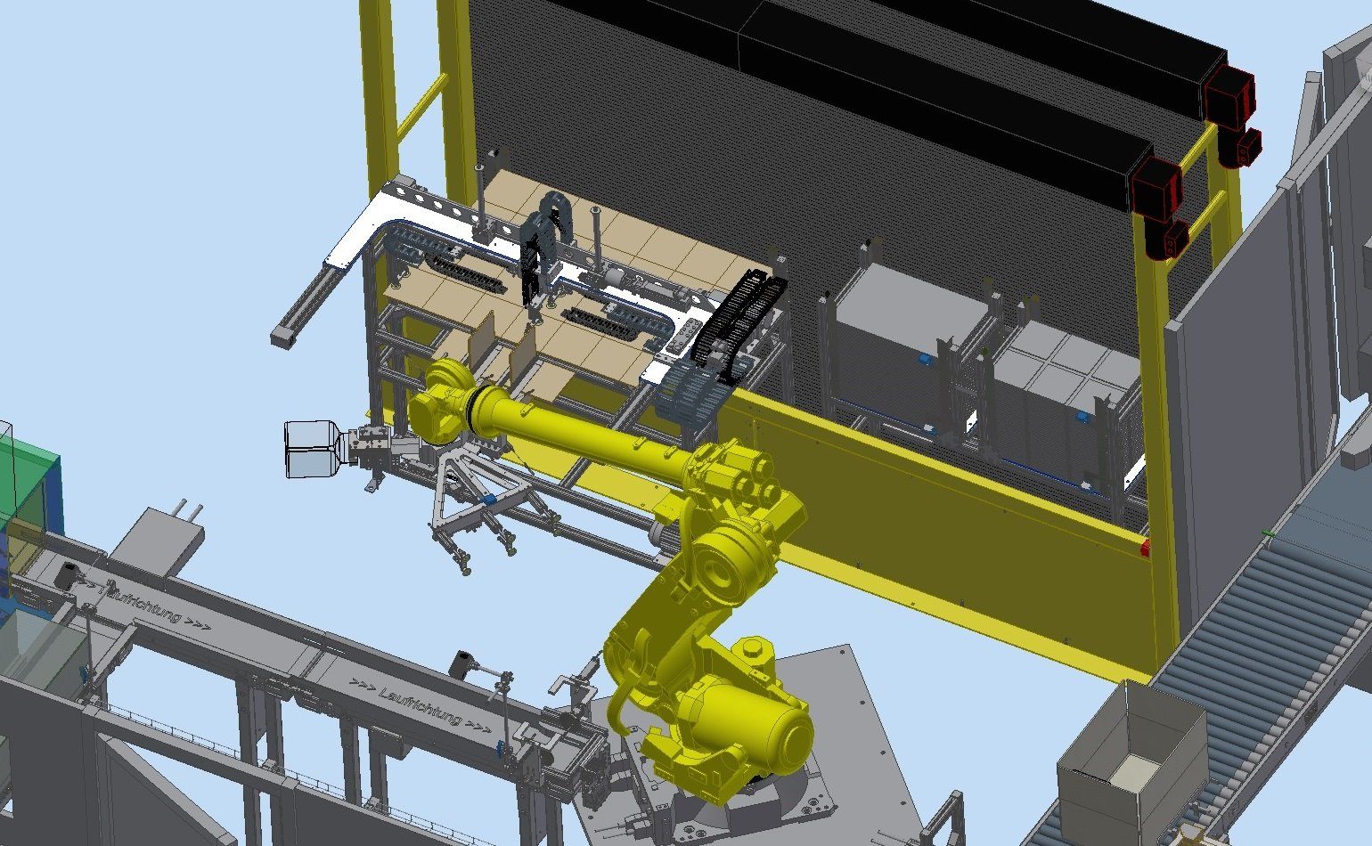 Roboterzelle Verpackungsplatz Roboterzelle Verpackungsplatz