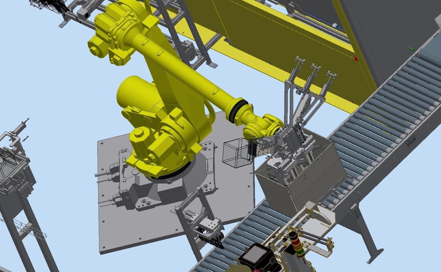 Roboterzelle Verpackungsplatz Roboterzelle Verpackungsplatz
