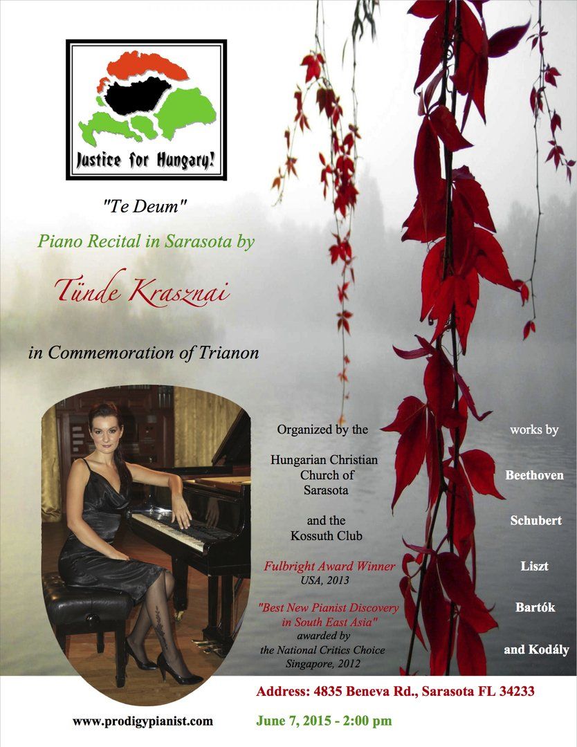 Tunde Ilona Krasznai in Sarasota Krasznai Tunde sarasota trianon koncert