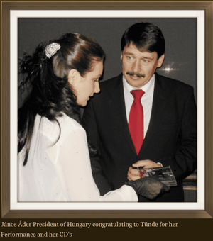 Krasznai Tunde Ilona és Áder János köztársasági elnök