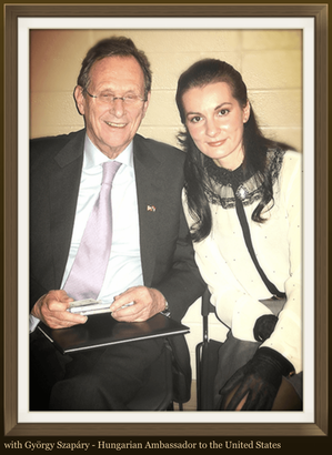 Krasznai Tunde és Szapáry György amerikai nagykövet