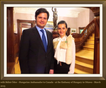 Tunde Krasznai at the embassy of canada ottawa