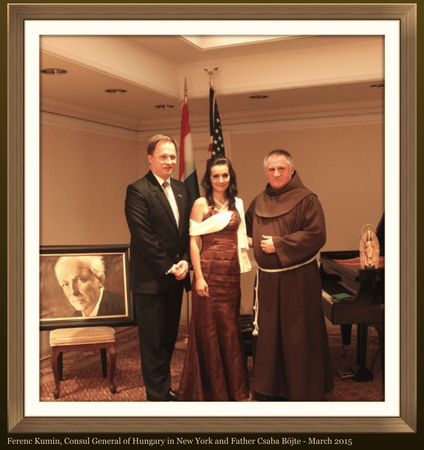 Tunde Krasznai in New York Consulate of Hungary