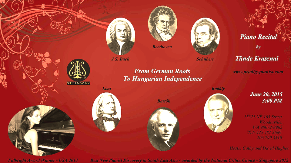 Krasznai Tünde Ilona Seattle Steinway Koncertje