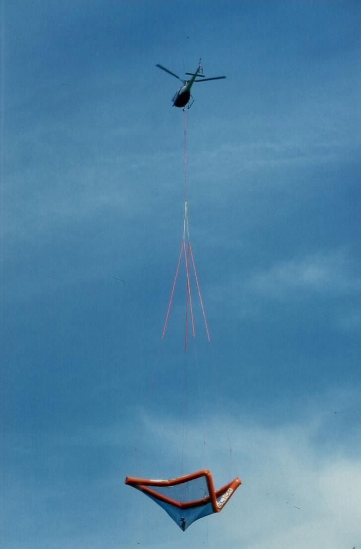 Helicopter with SCAD net