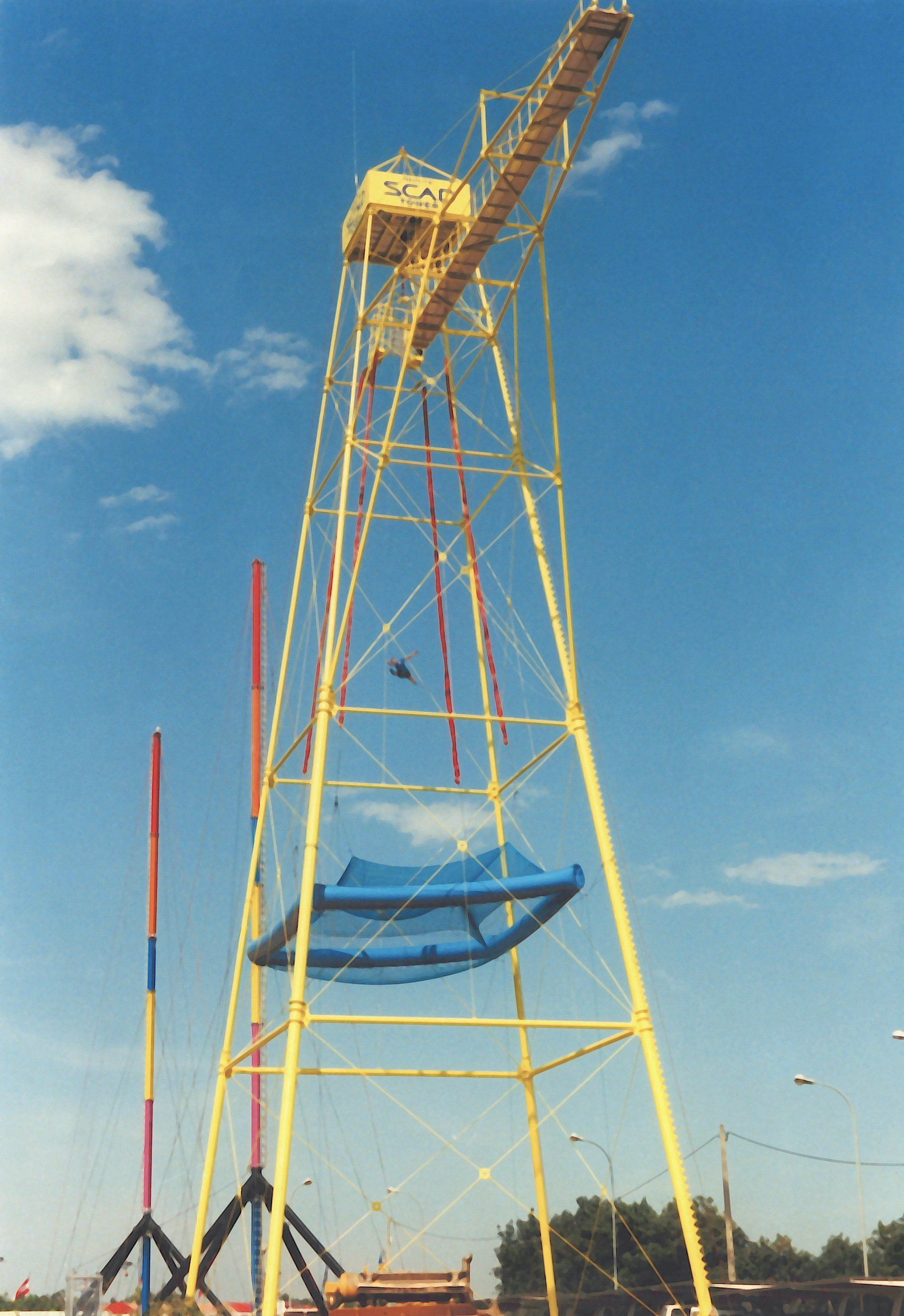 SCAD free fall tower with bungee ramp