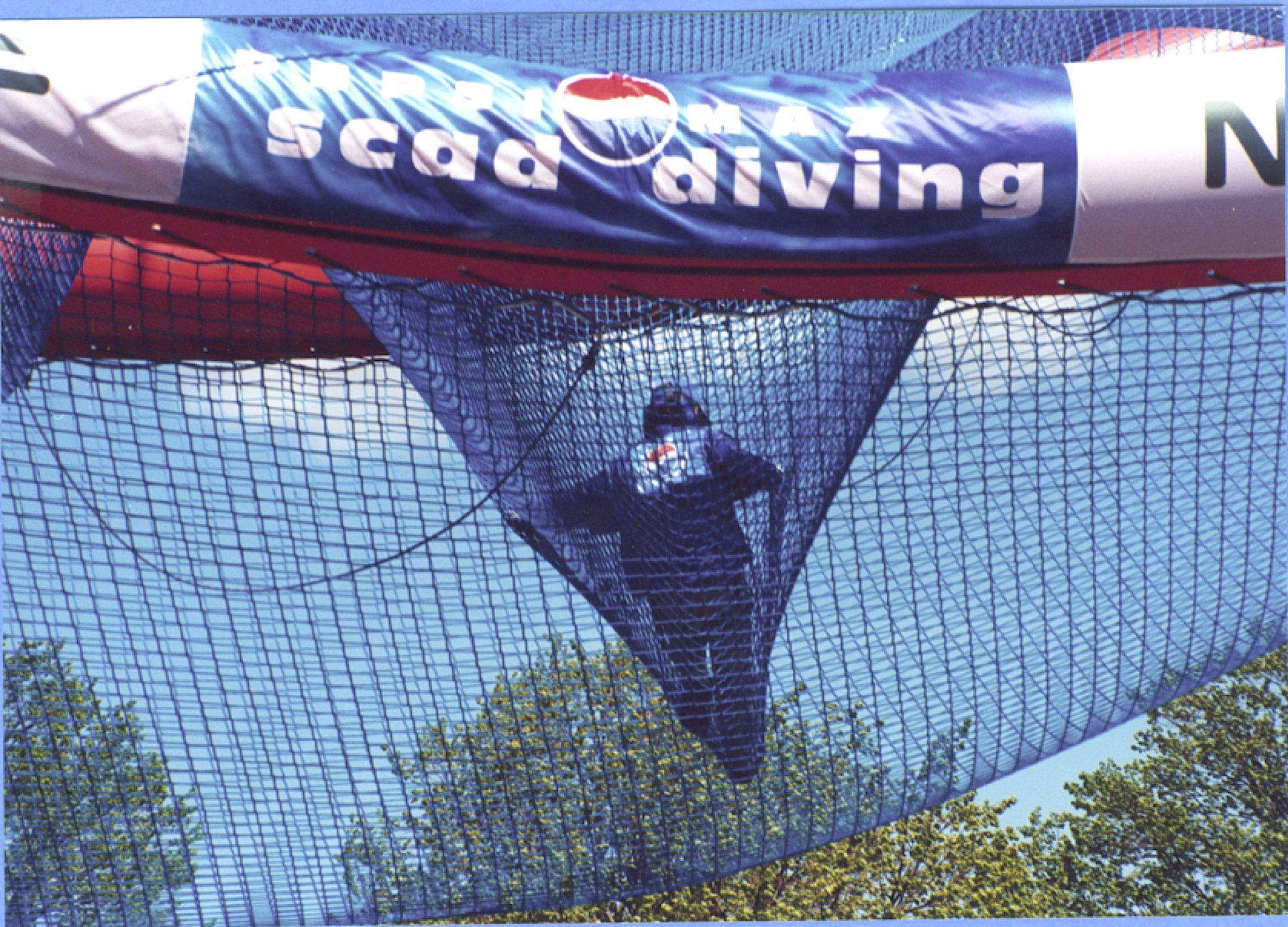 SCAD free fall net with branding