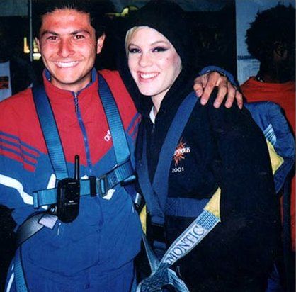 Singer PINK after SCAD free fall