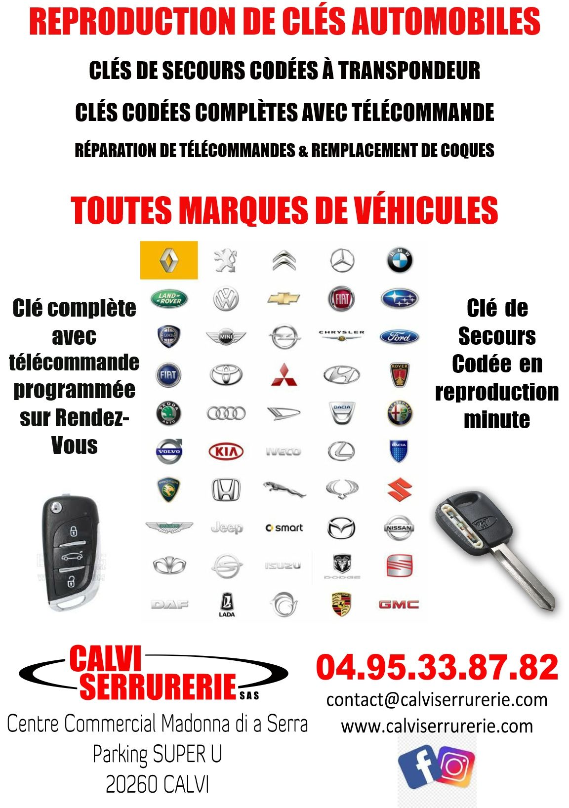 Reproduction clés auto Reproduction copie clé automobile voiture