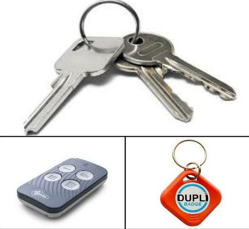 reproduction double clé badge télécommande bip