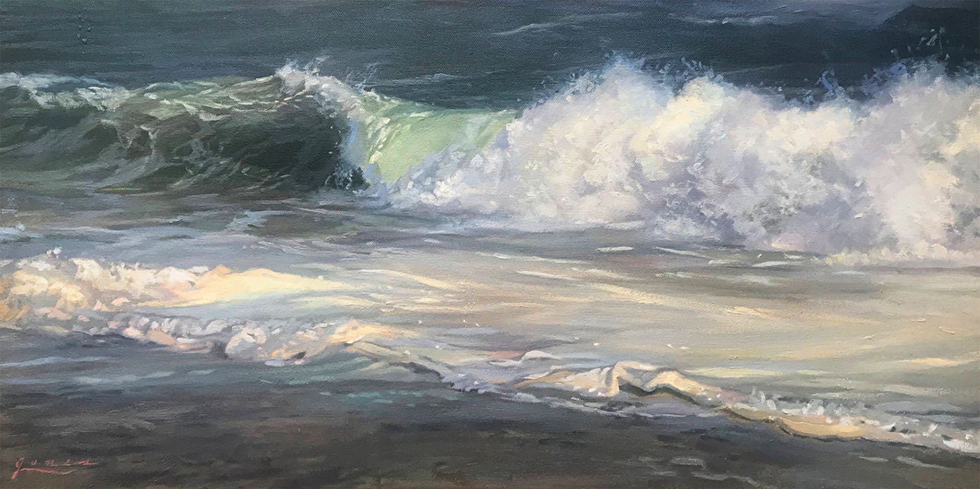 Jacqueline Jones, Sea Sparkles, oil