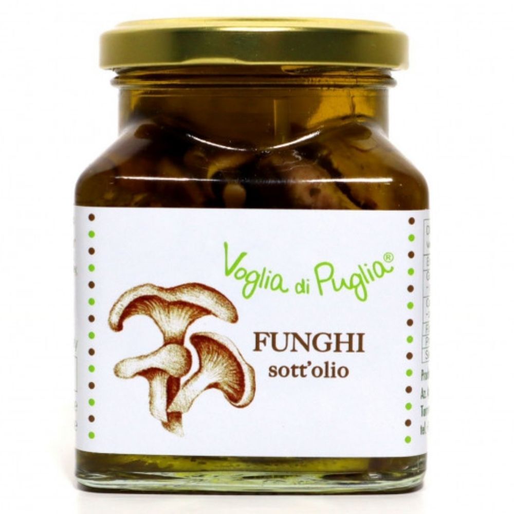 Voglia Di Puglia Funghi Cardoncelli Sottolio In Olio Extravergine D'oliva 290 Grammi