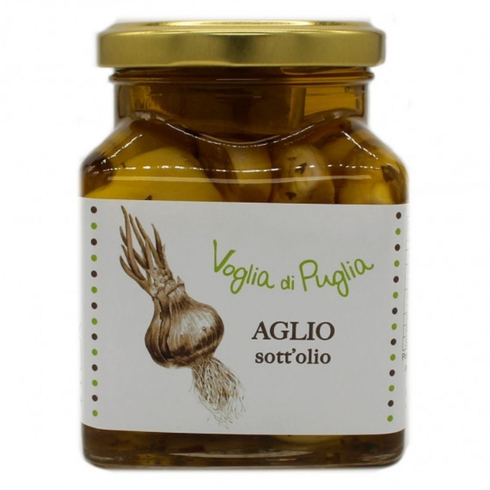 Aglio Sottolio In Olio Extra Vergine D’oliva Azienda Agricola Voglia Di Puglia 270g