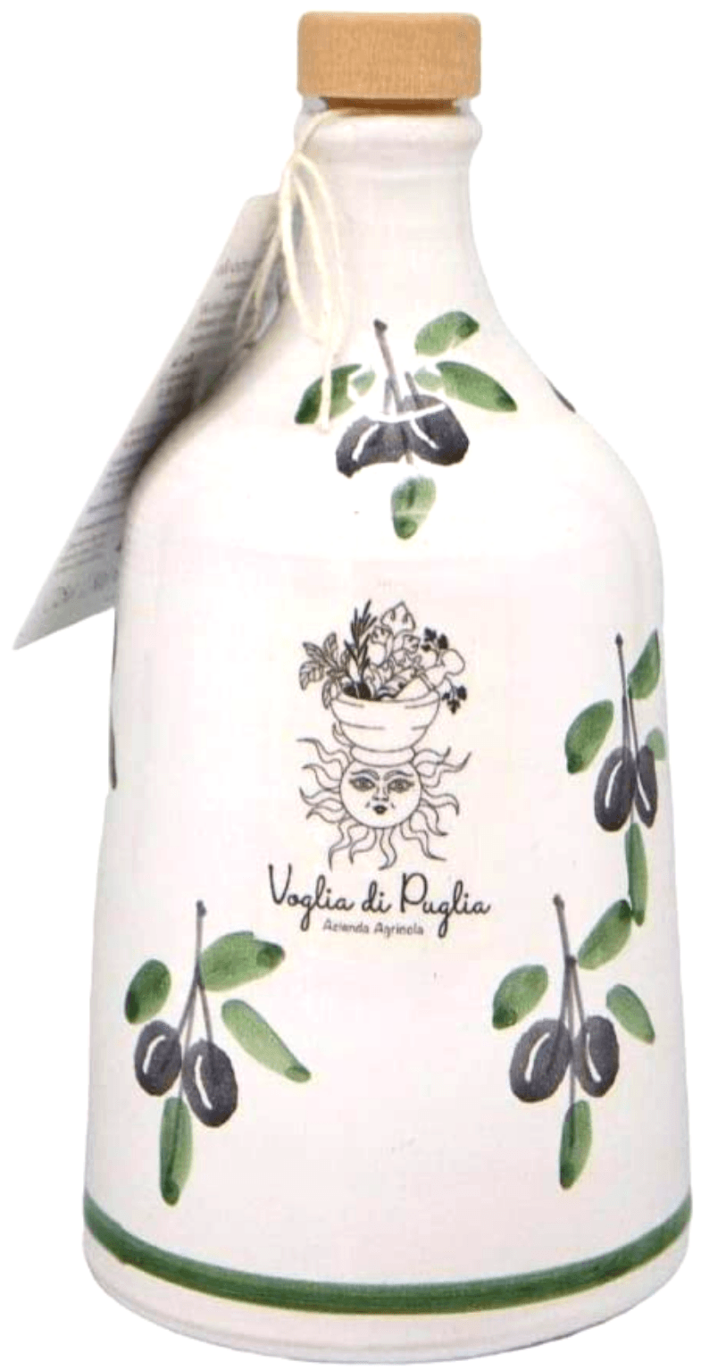 Voglia di Puglia produttori di olio DOP extravergine di olia PeranzanaApprofitta della consegna gratuita in tutta Italia. Registrati oppure contattaci: Maria 3331906488 o Michele 3272042105. Massima Cortesia e Disponibilità Olio Extravergine di Oliva Peranzana