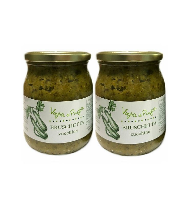 Bruschetta Zucchine mezzo kg in olio extravergine d'oliva voglia di puglia made