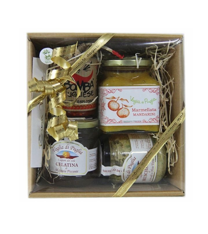Cesto gourmet Natalizio Prodotti Tipici Artiginali in Olio Extra Vergine d'oliva