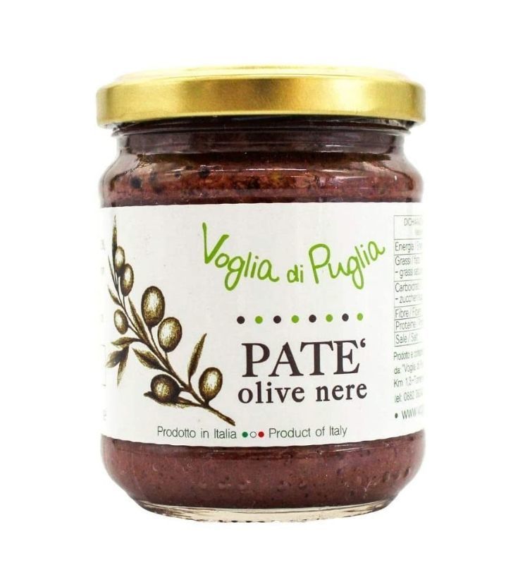 Voglia Di Puglia Pate Di Olive Nere In Olio Extravergine D'oliva Voglia di Puglia
